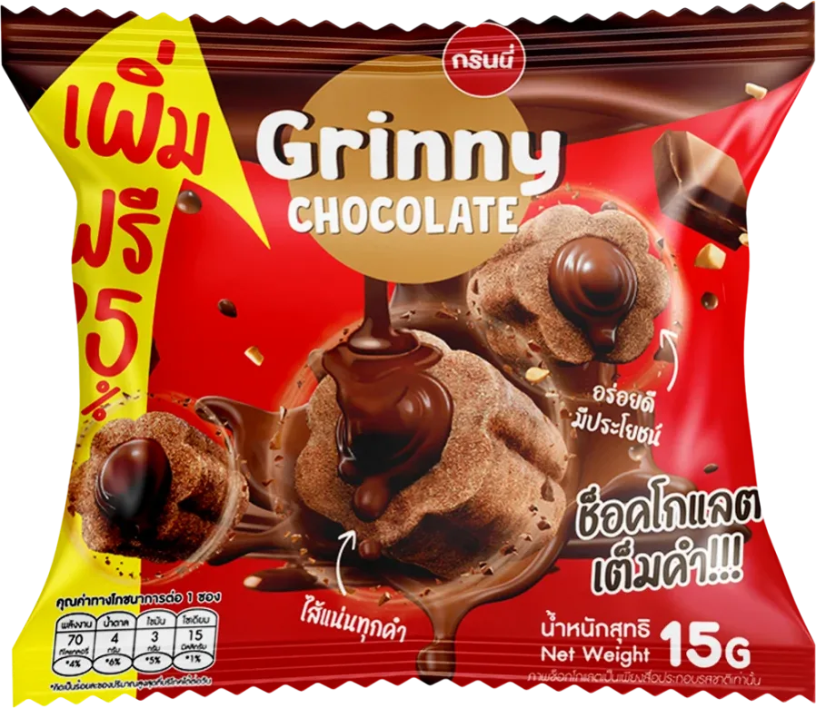 GRINNY CREAM FILLING FLOWERS — ช็อกโกแลต