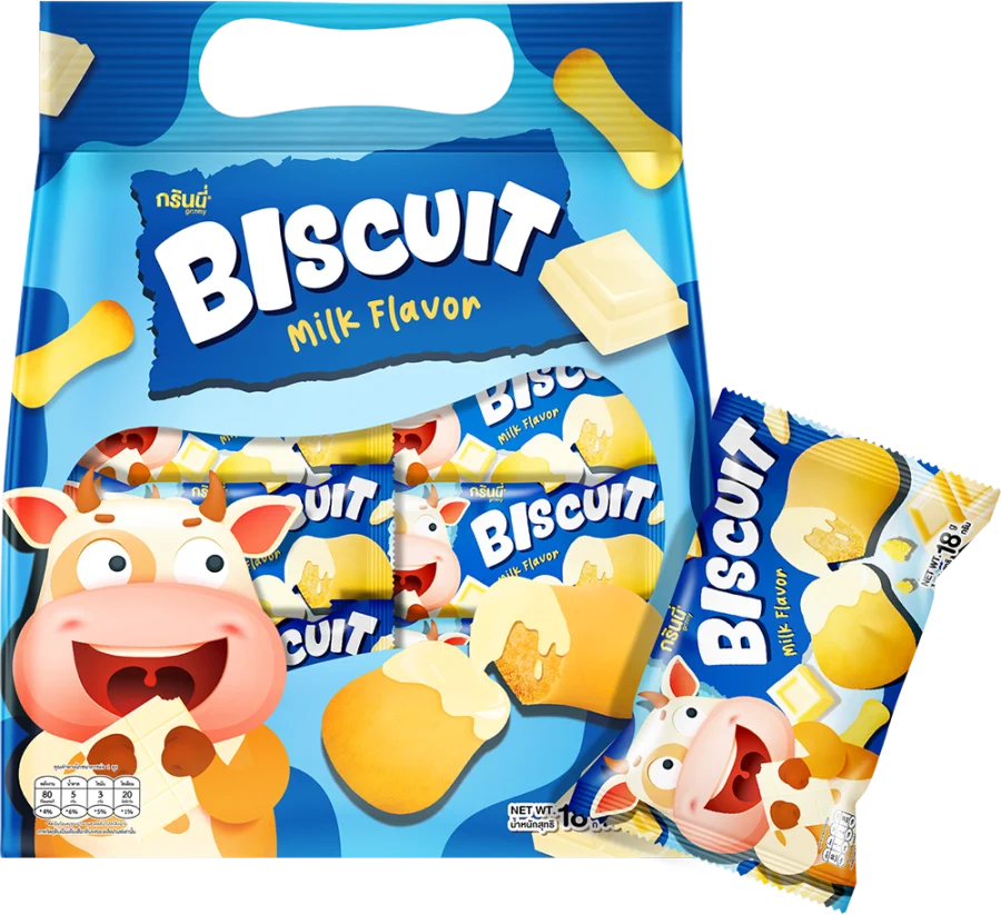บรรจุภัณฑ์สินค้า GRINNY BISCUIT