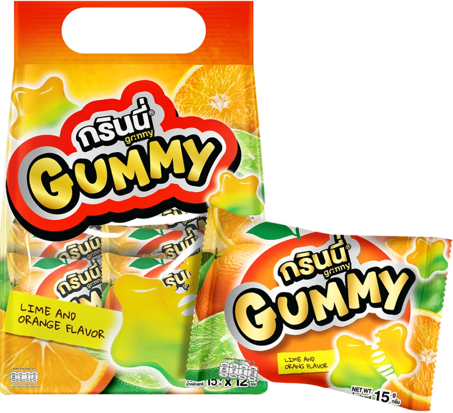 บรรจุภัณฑ์สินค้า GRINNY GUMMY STAR