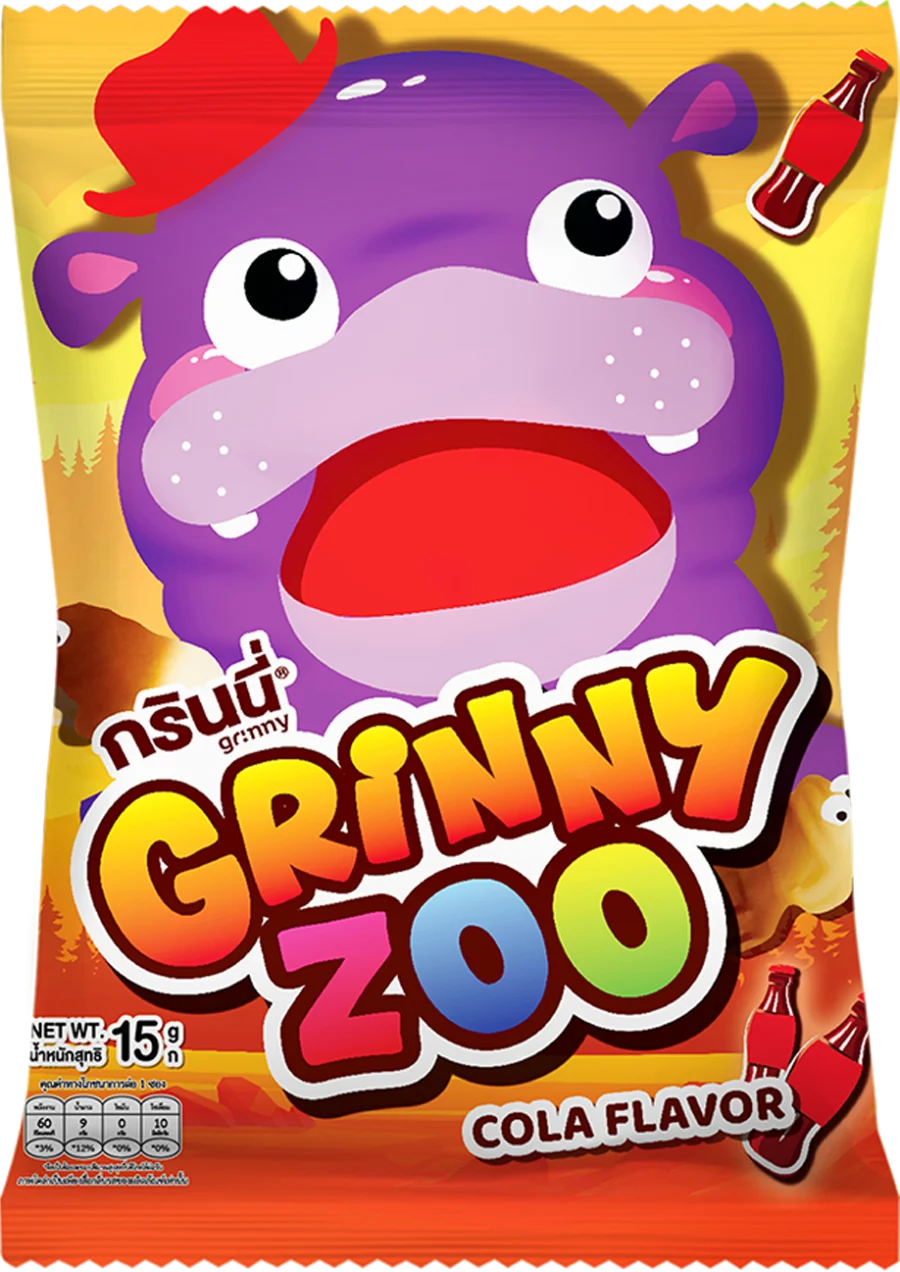 บรรจุภัณฑ์สินค้า GRINNY GUMMY ZOO