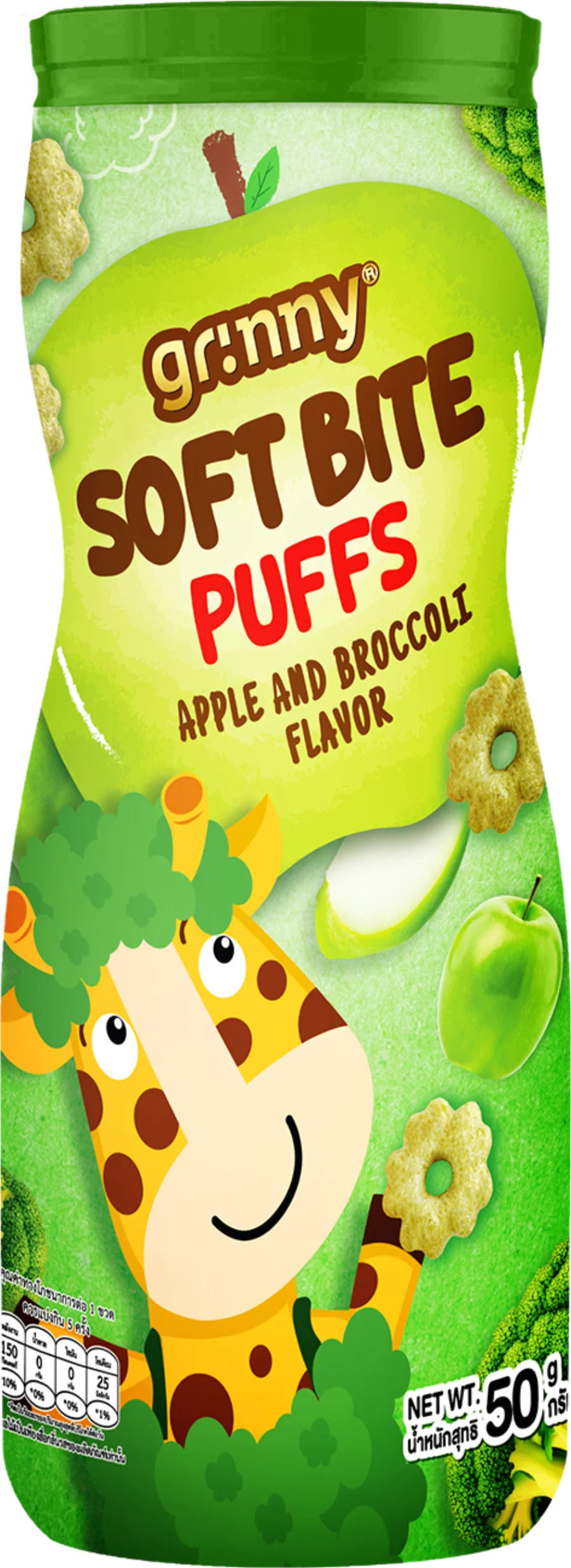 บรรจุภัณฑ์สินค้า GRINNY SOFT BITE PUFFS