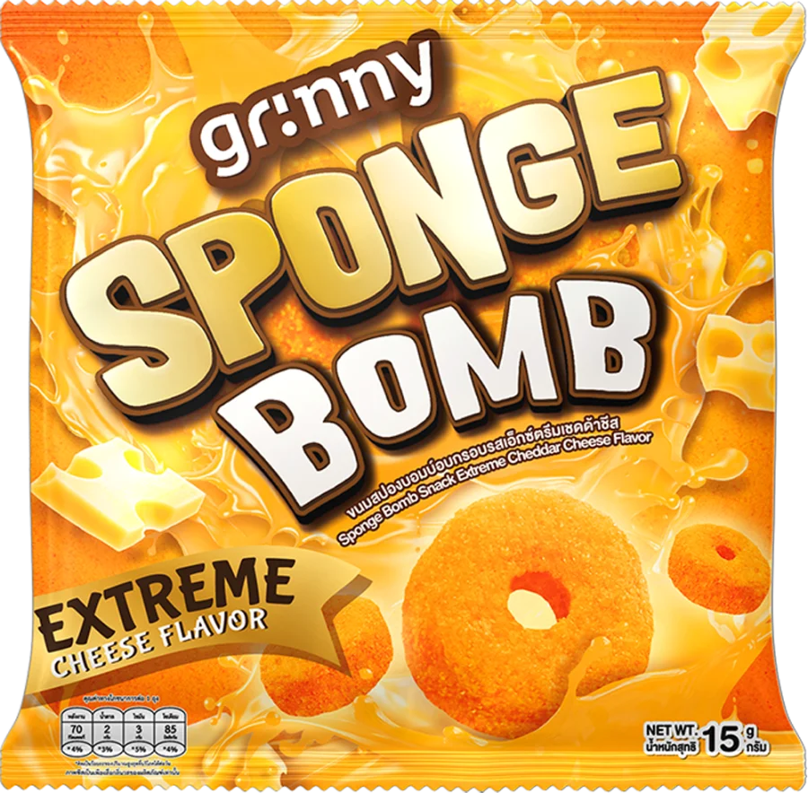 บรรจุภัณฑ์สินค้า GRINNY SPONGE BOMB