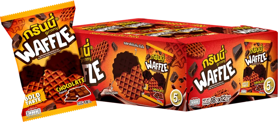 บรรจุภัณฑ์สินค้า GRINNY WAFFLE