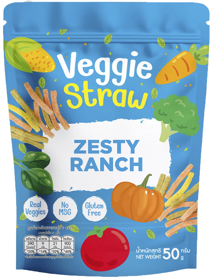 บรรจุภัณฑ์สินค้า VEGGIE STRAWS